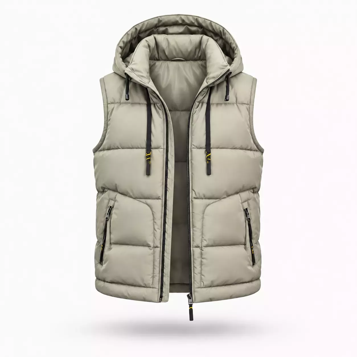 Veste sans manche homme à capuche