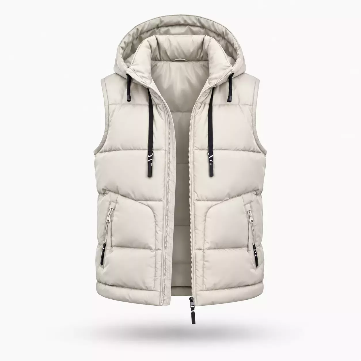 Veste sans manche homme à capuche