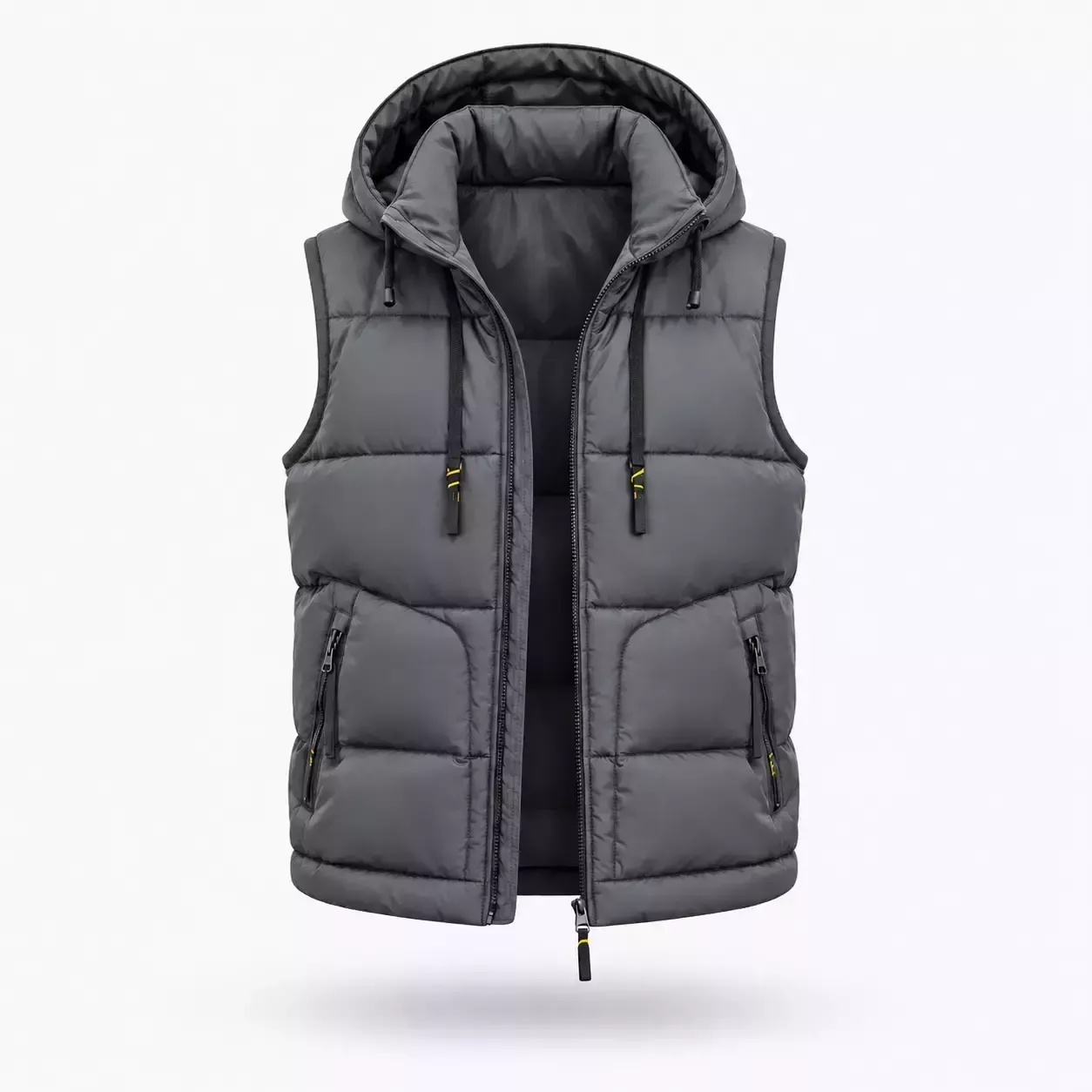 Veste sans manche homme à capuche