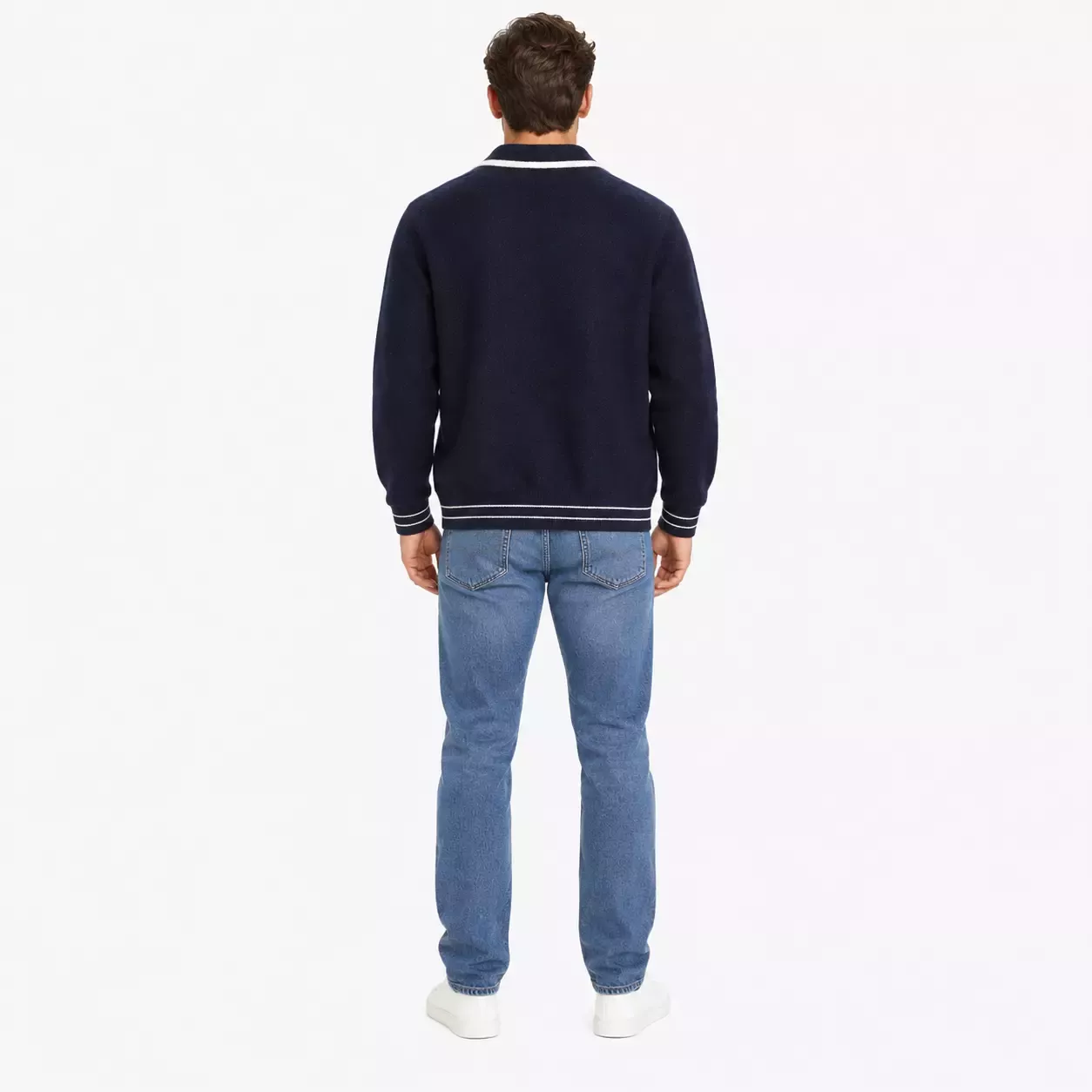 Cardigan Homme Zippé en Tricot Tendance