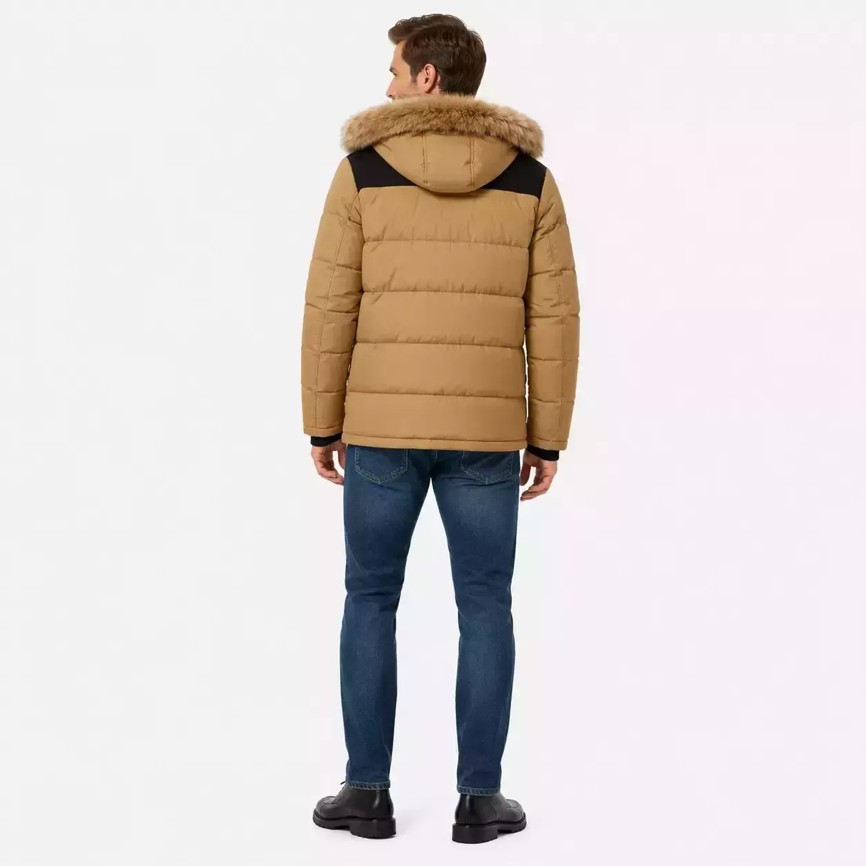 Doudoune Homme à Capuche Fourrure