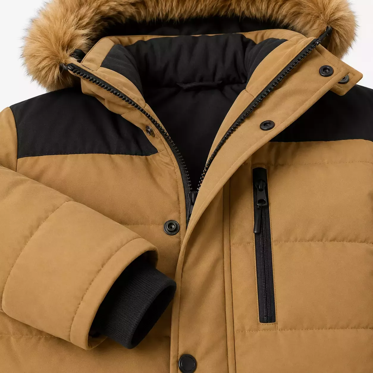 Doudoune Homme à Capuche Fourrure