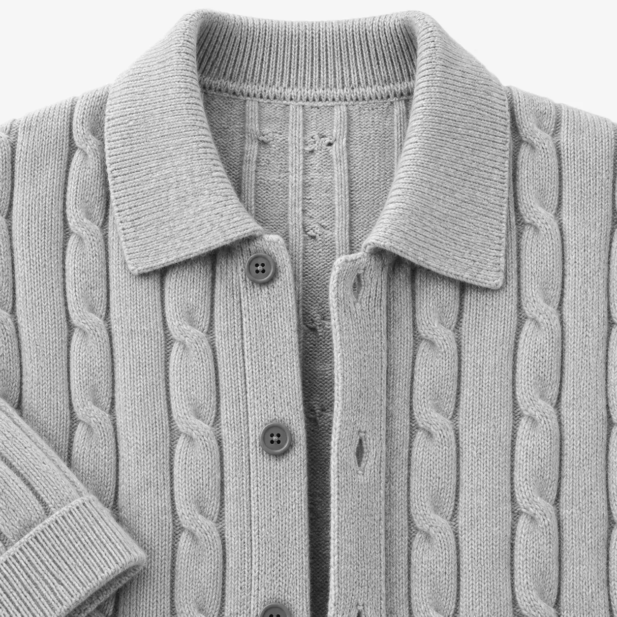 Cardigan Homme en Maille Torsadée Style Harajuku