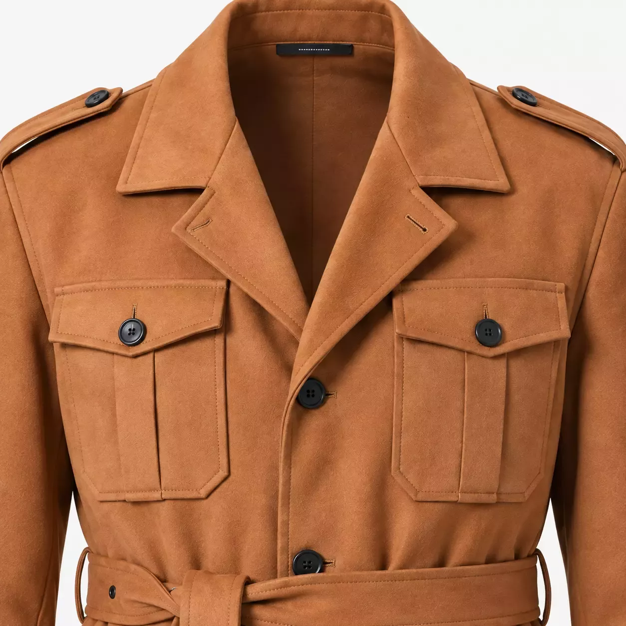 Veste saharienne homme vintage multi-poches