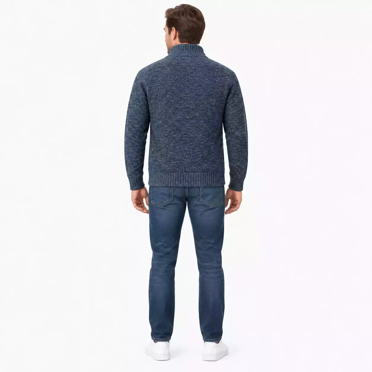 Cardigan Homme Patchwork en Maille Matelassée