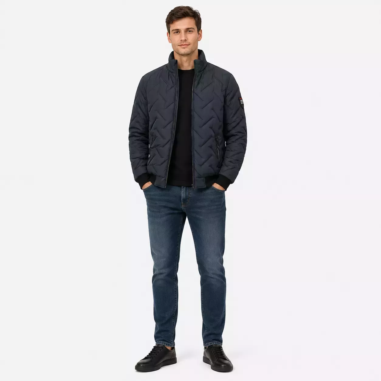 Veste Matelassé Col Montant coupe-vent 