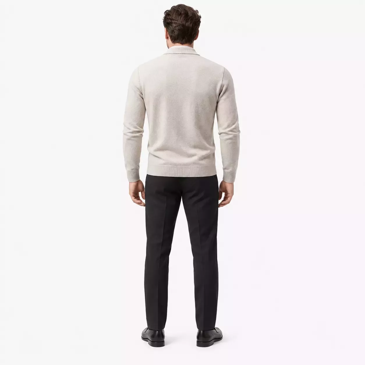 Cardigan Homme Col V en Maille à Motifs