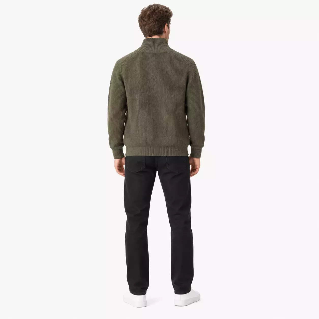 Cardigan Homme Épais à Col Roulé