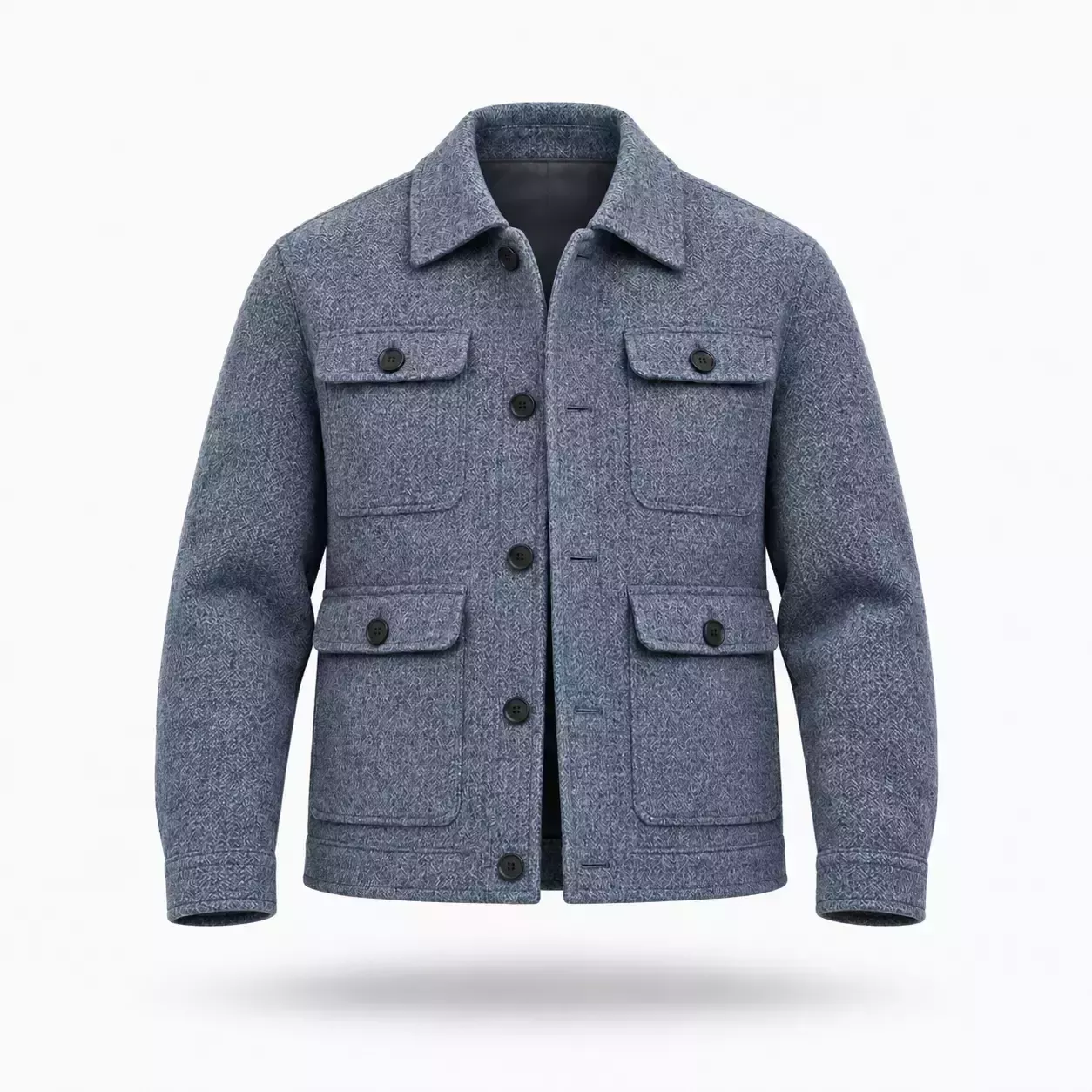 Veste homme saharienne à col rabattu 