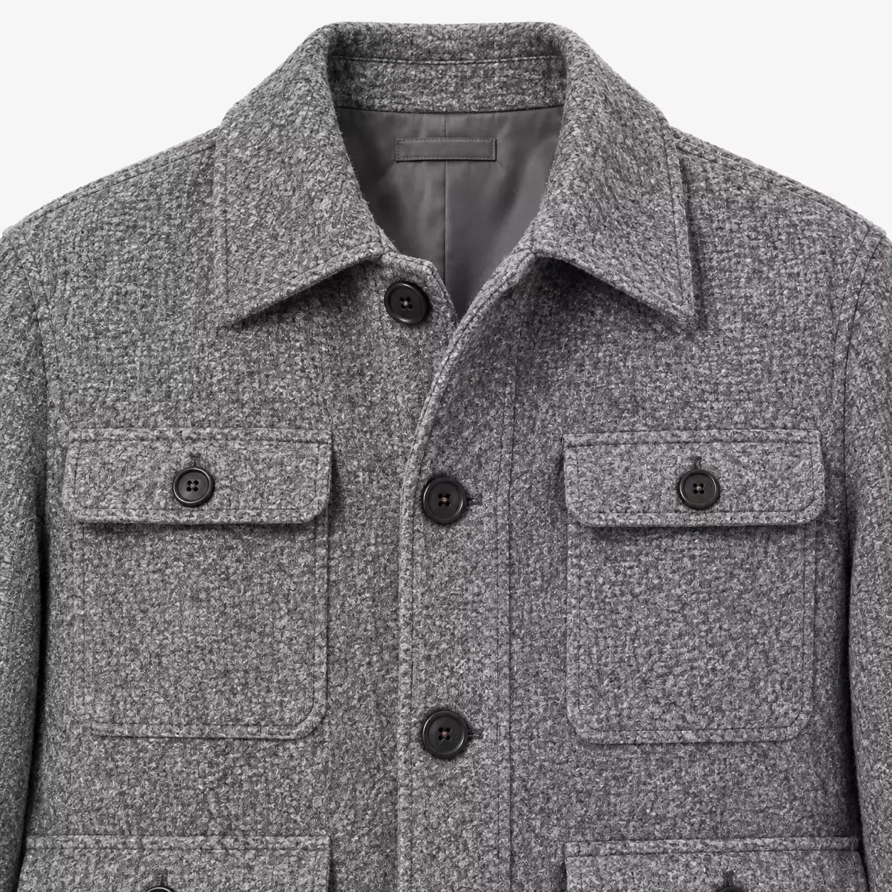Veste homme saharienne à col rabattu 