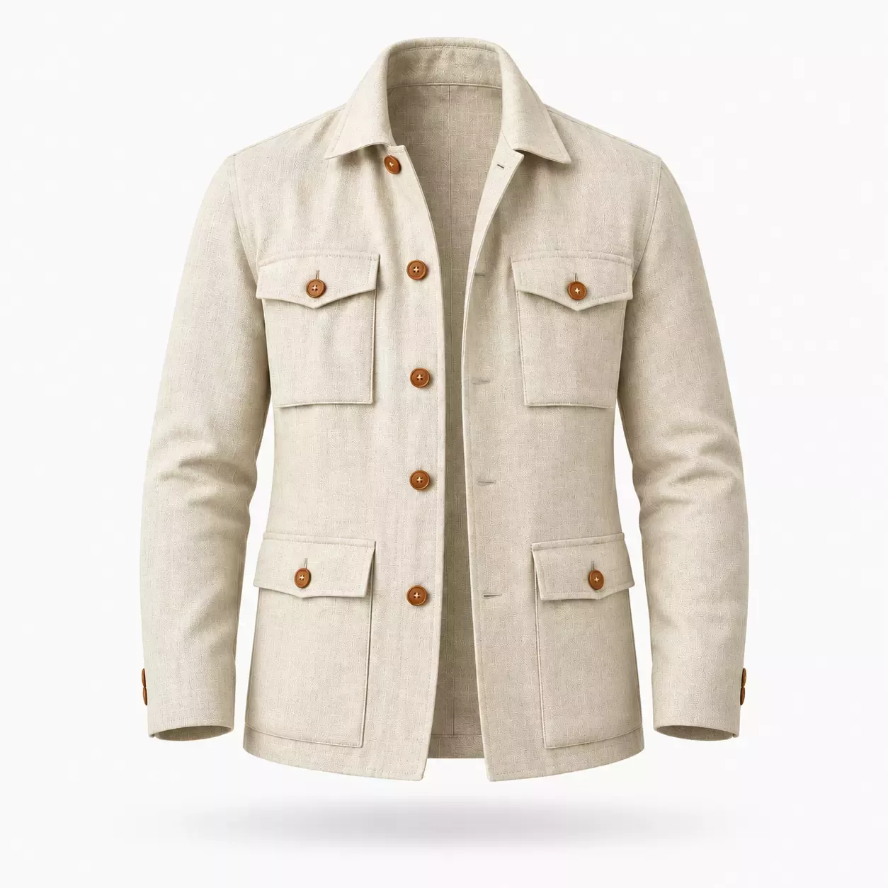 Veste saharienne homme safari en lin 
