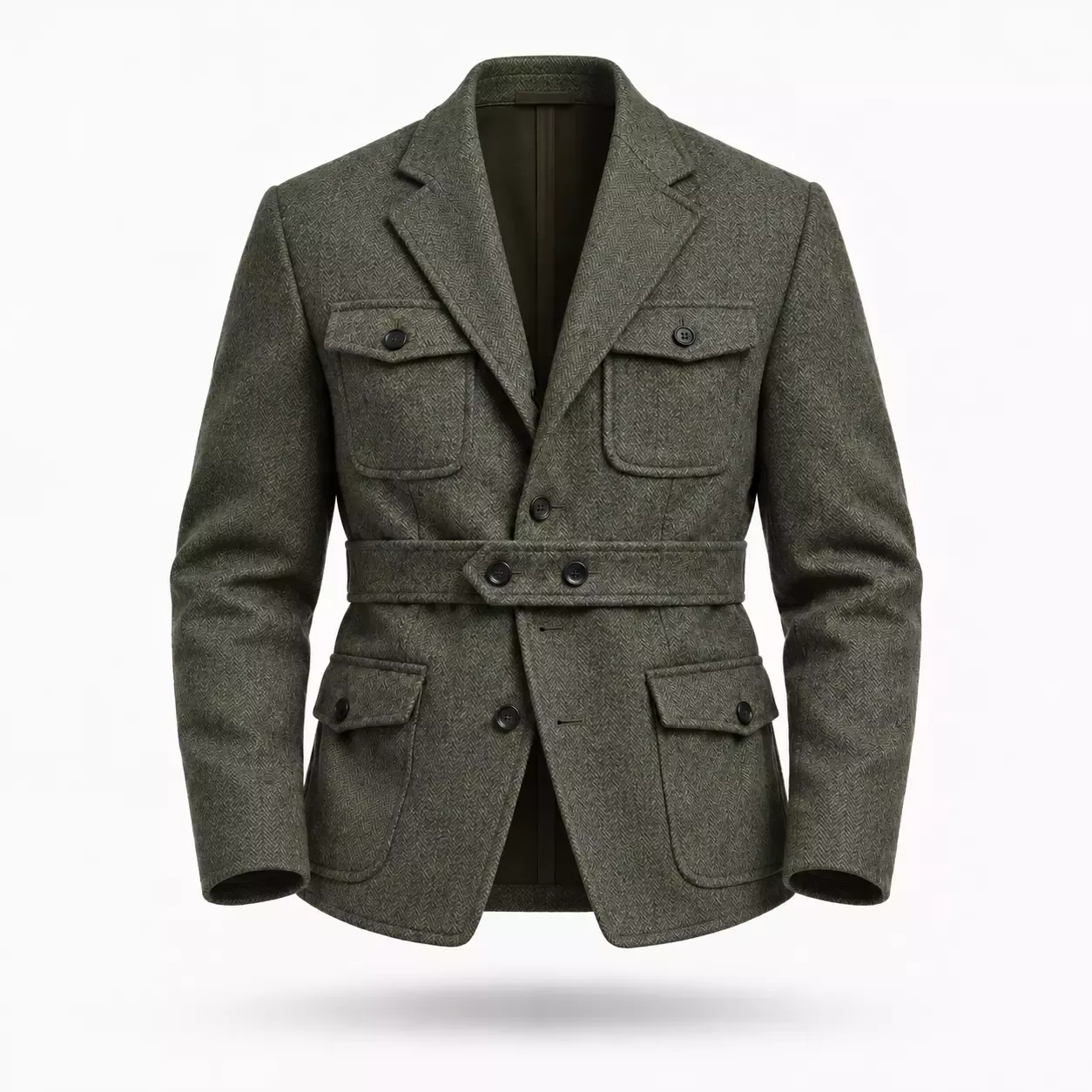Veste Homme Saharienne classique à chevron 