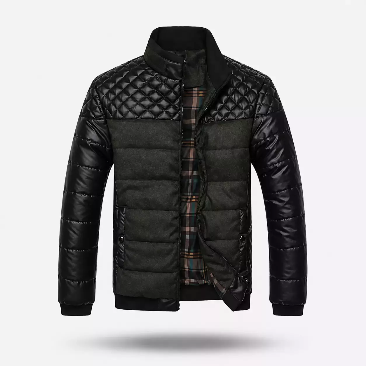 Veste Homme Rembourré Patchwork 