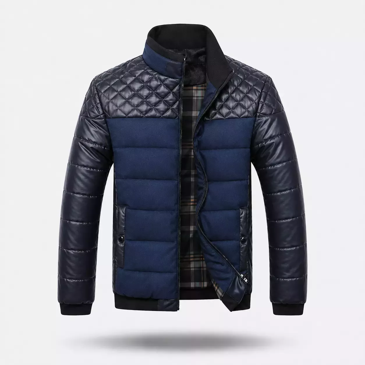 Veste Homme Rembourré Patchwork 