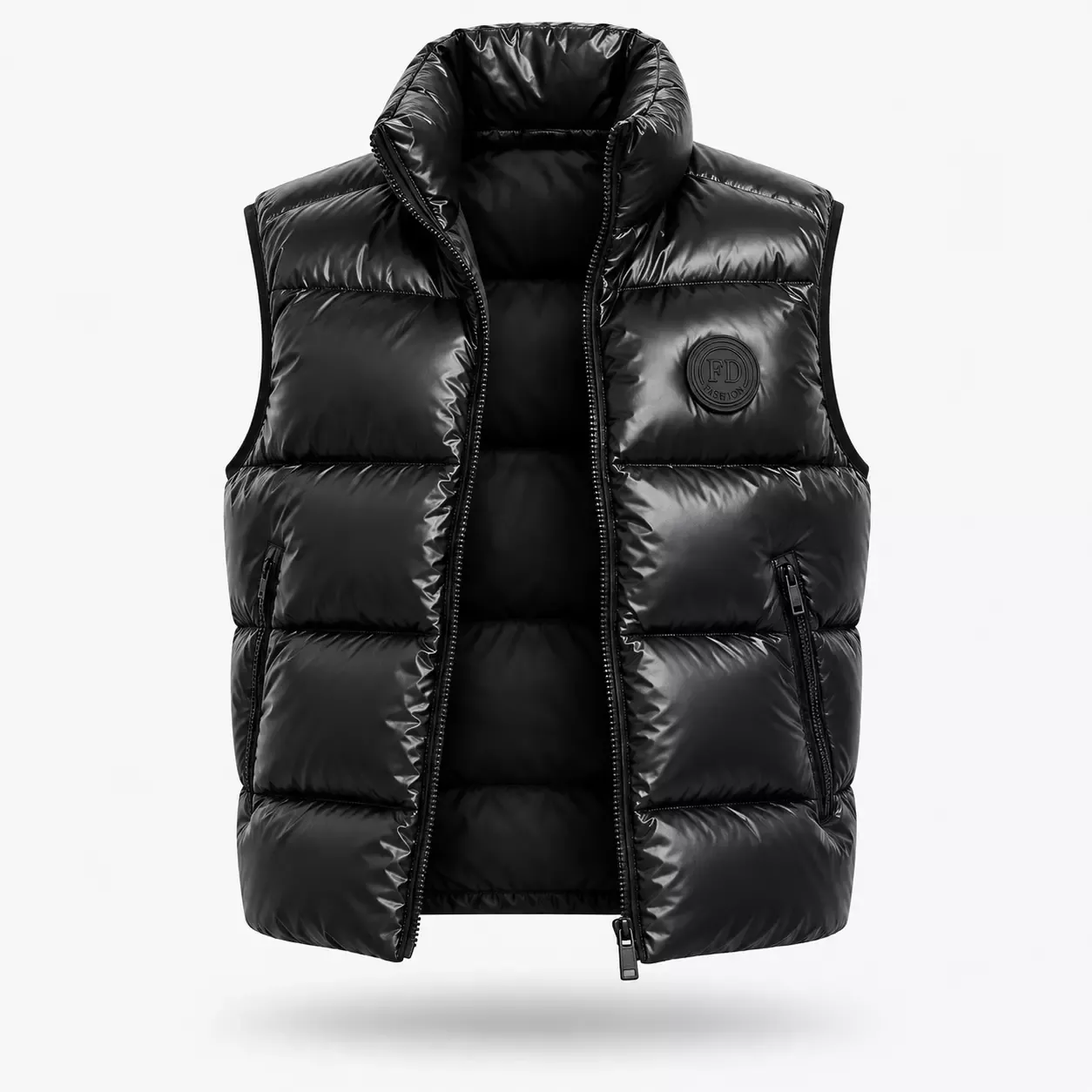Doudoune Sans Manche Homme Noire en Duvet 