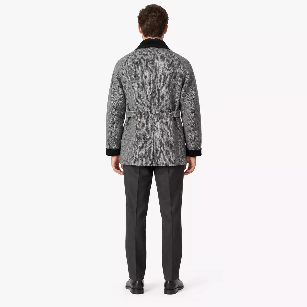 Veste Saharienne Homme Chaude Vintage à Chevrons