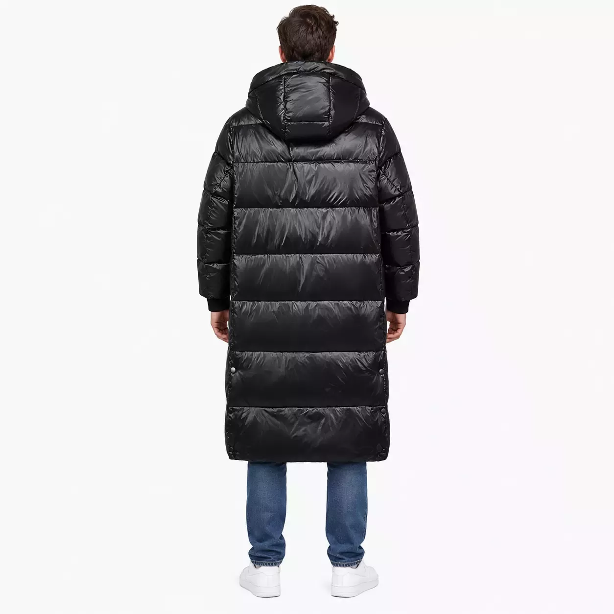 Doudoune longue et matelassée pour homme