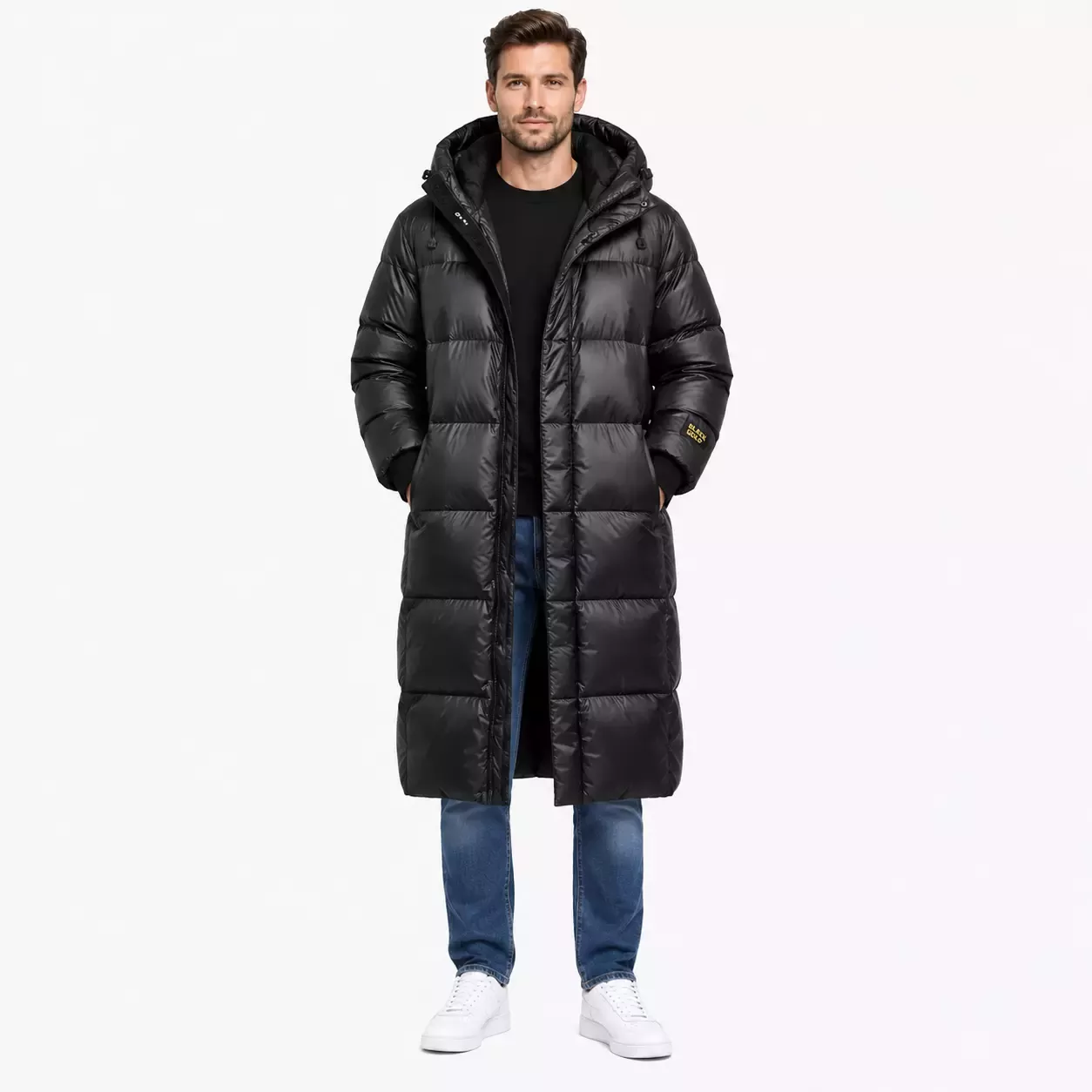 Doudoune longue et matelassée pour homme
