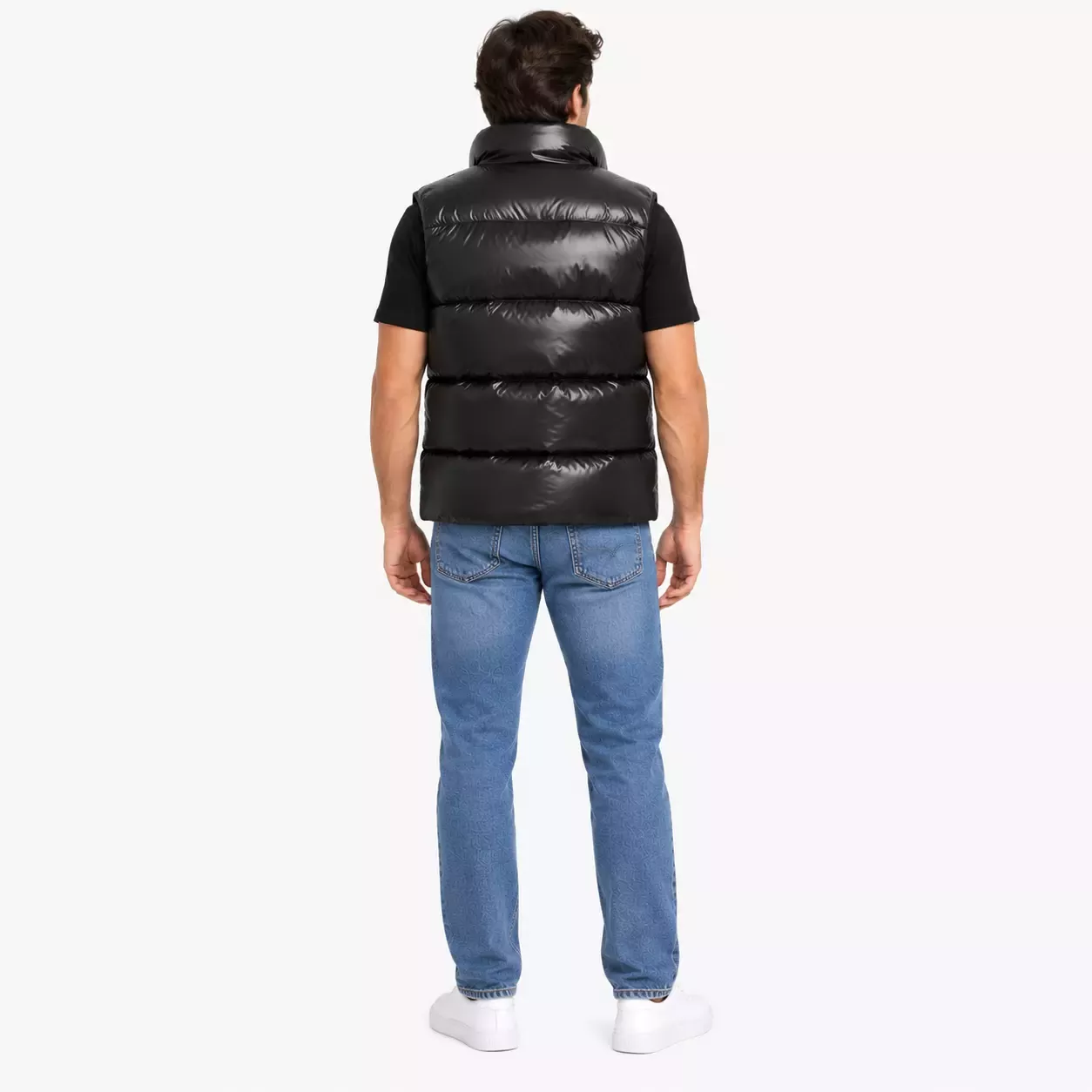Doudoune Sans Manche Homme Noire en Duvet 