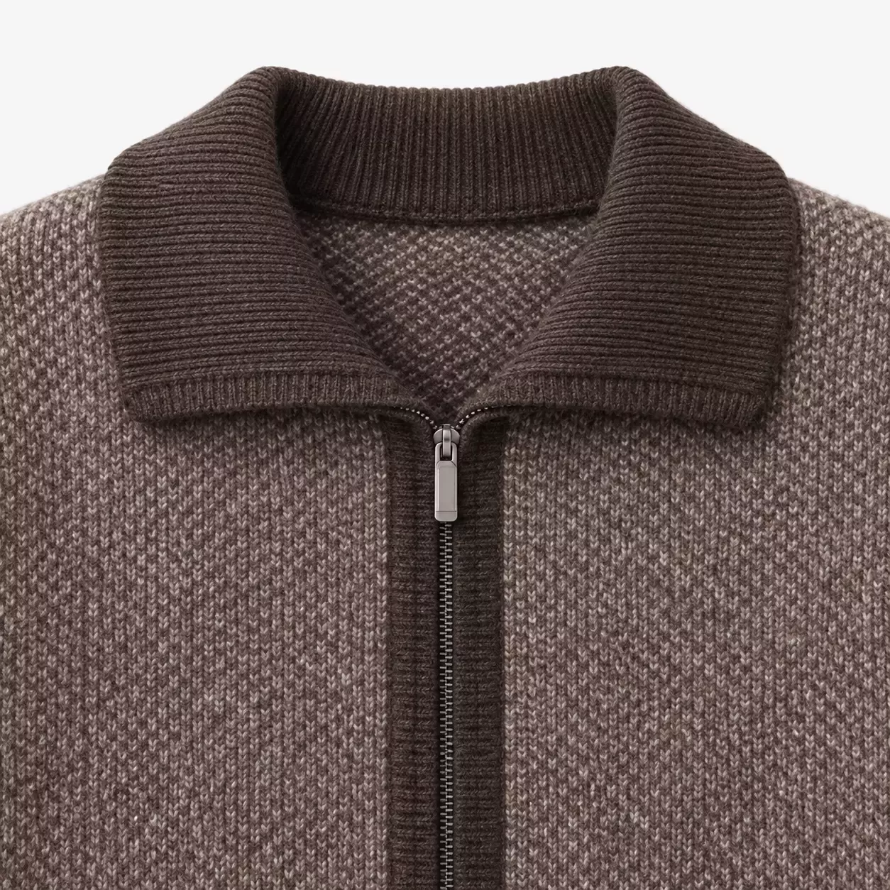 Cardigan Homme Épais à Col Polo