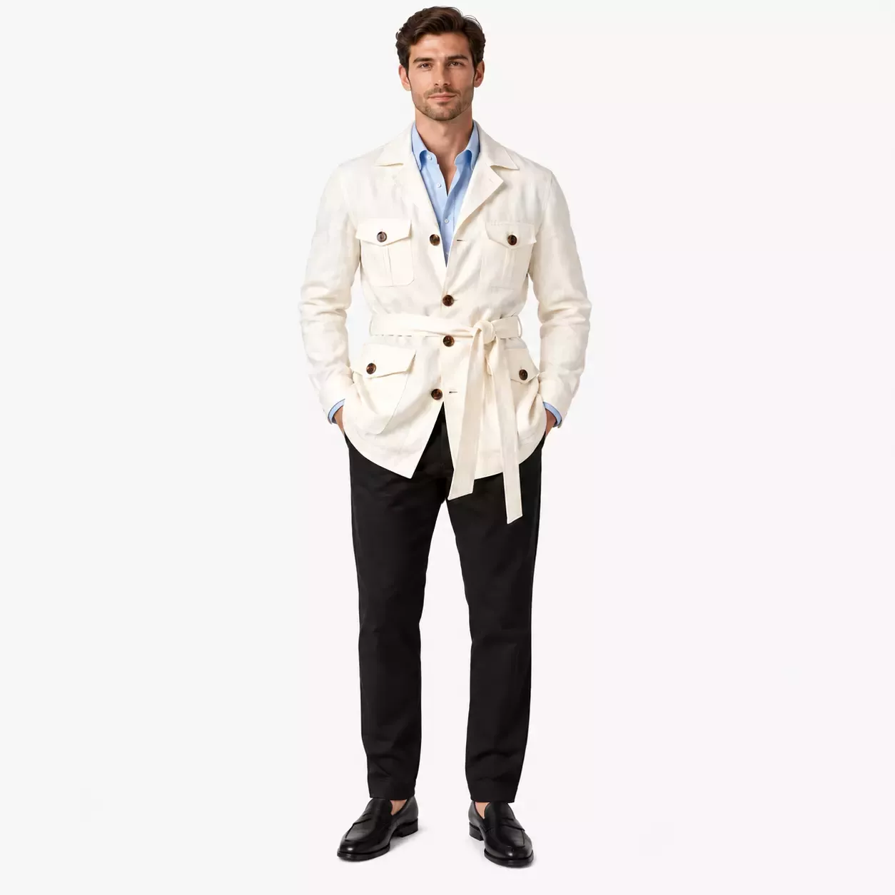 Saharienne Homme avec Ceinture