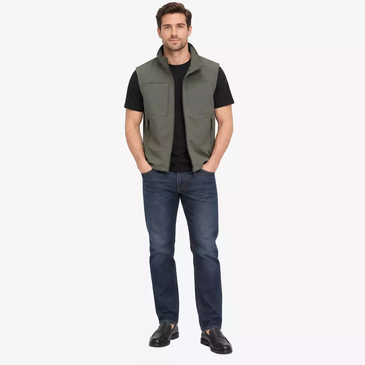 Veste sans manche homme thermique coupe-vent 