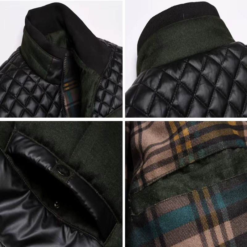 Veste Homme Rembourré Patchwork 
