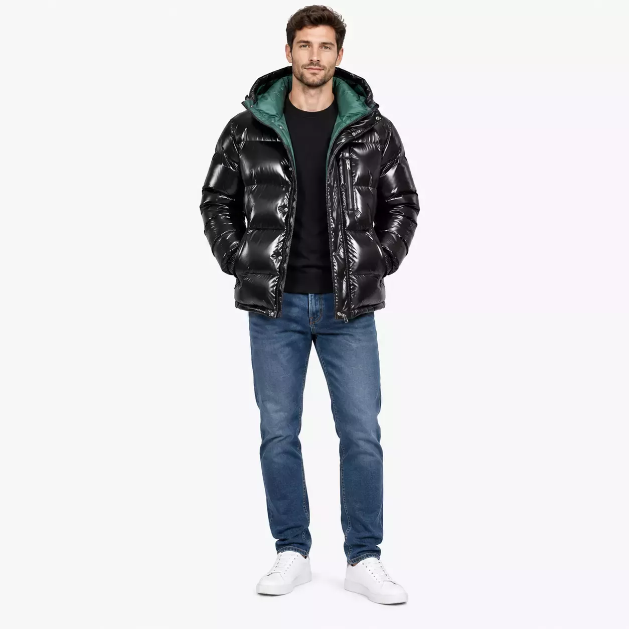 Doudoune veste Homme imperméable en duvet 