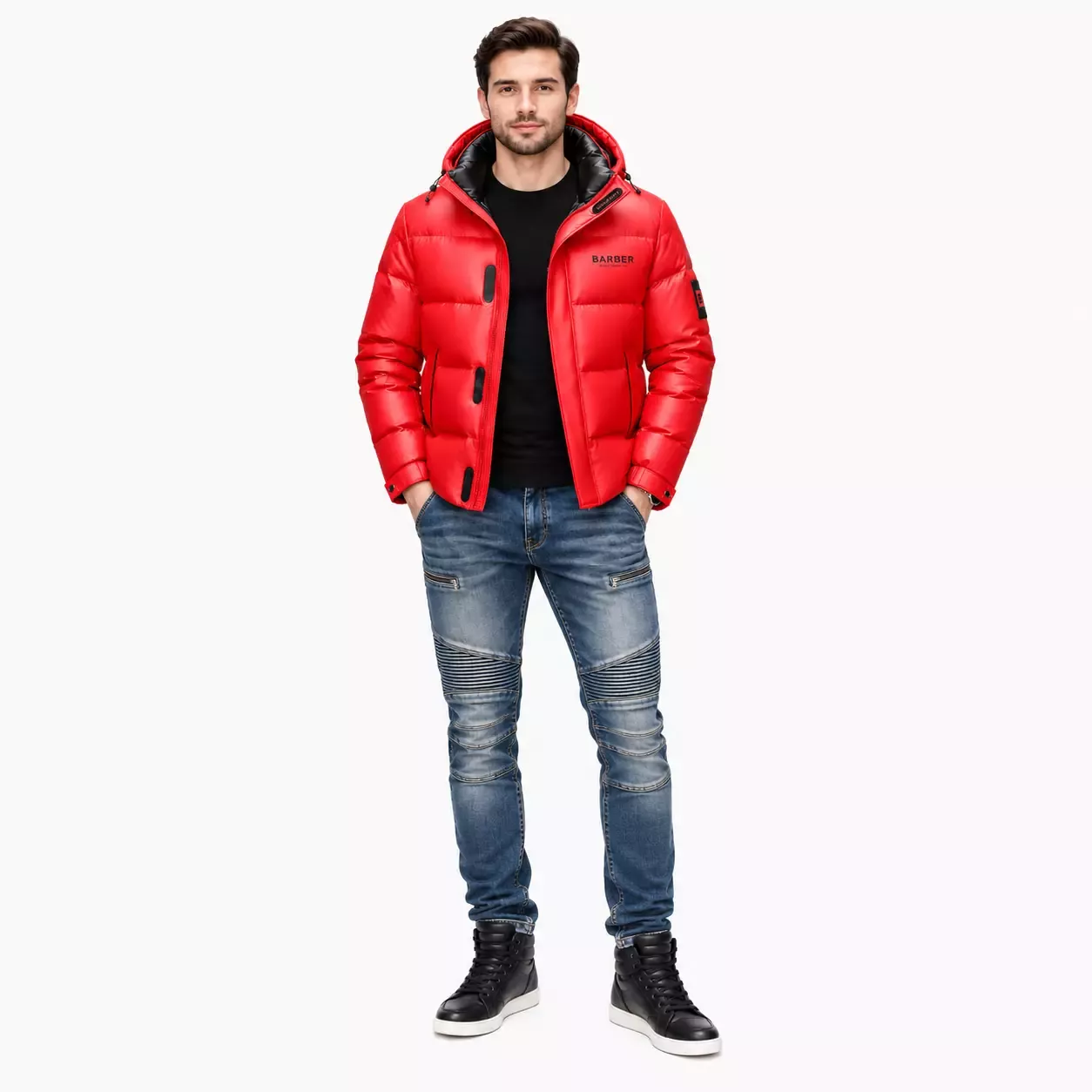 Doudoune homme coupe-vent en duvet 
