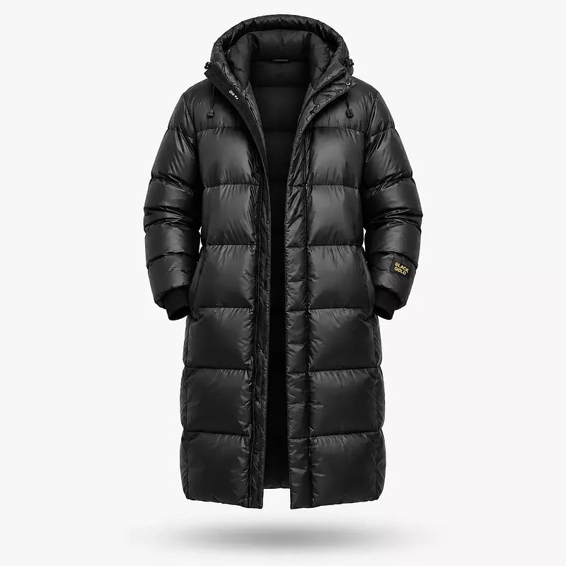 Doudoune longue et matelassée pour homme